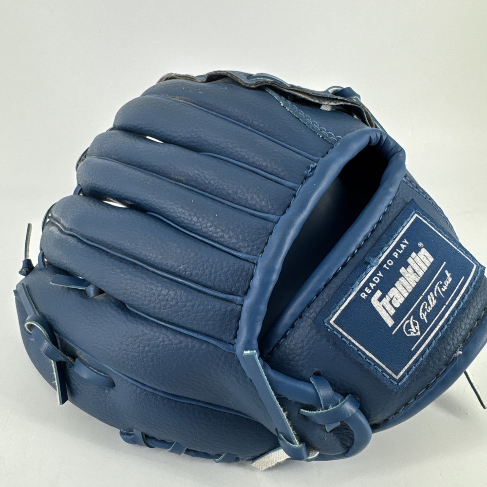Franklin Teeball RHT Glove Blue 22466 9" Ready To Play Durabond Lacing‎ Baseball